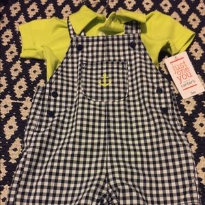 3 mo short overalls